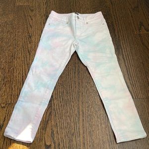 Gap girls denim tie dye print size 7